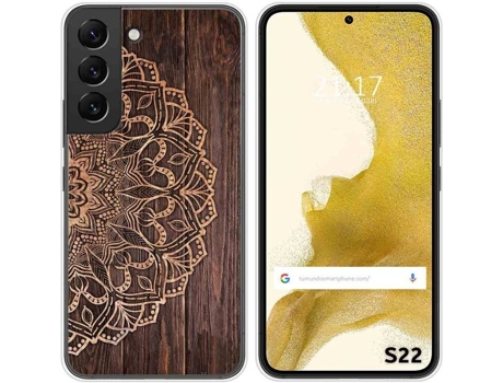 Carcasa Samsung Galaxy S22 5G TUMUNDOSMARTPHONE Dibujos Madera 06 Multicolor