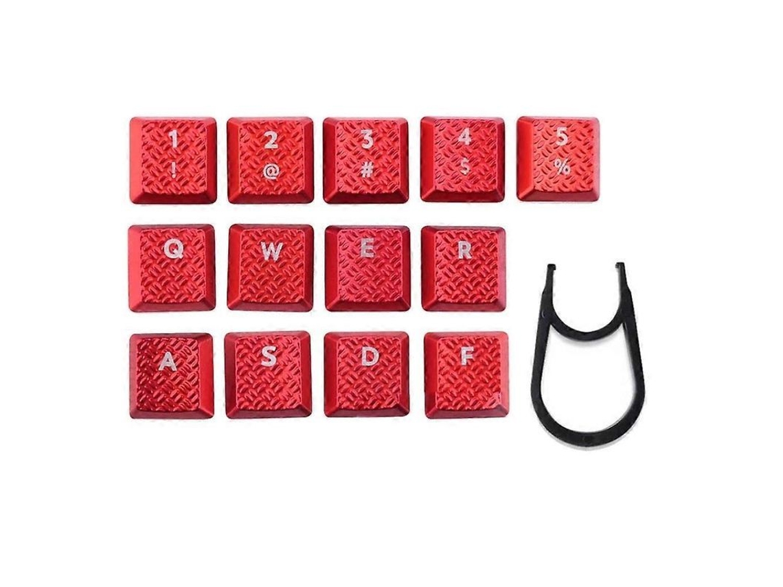13 Teclas Retroiluminadas Texturizadas Para Teclado Logitech G813/g815/g915/g913 Tkl Rgb Con Interruptores Táctiles Gl Rojos.