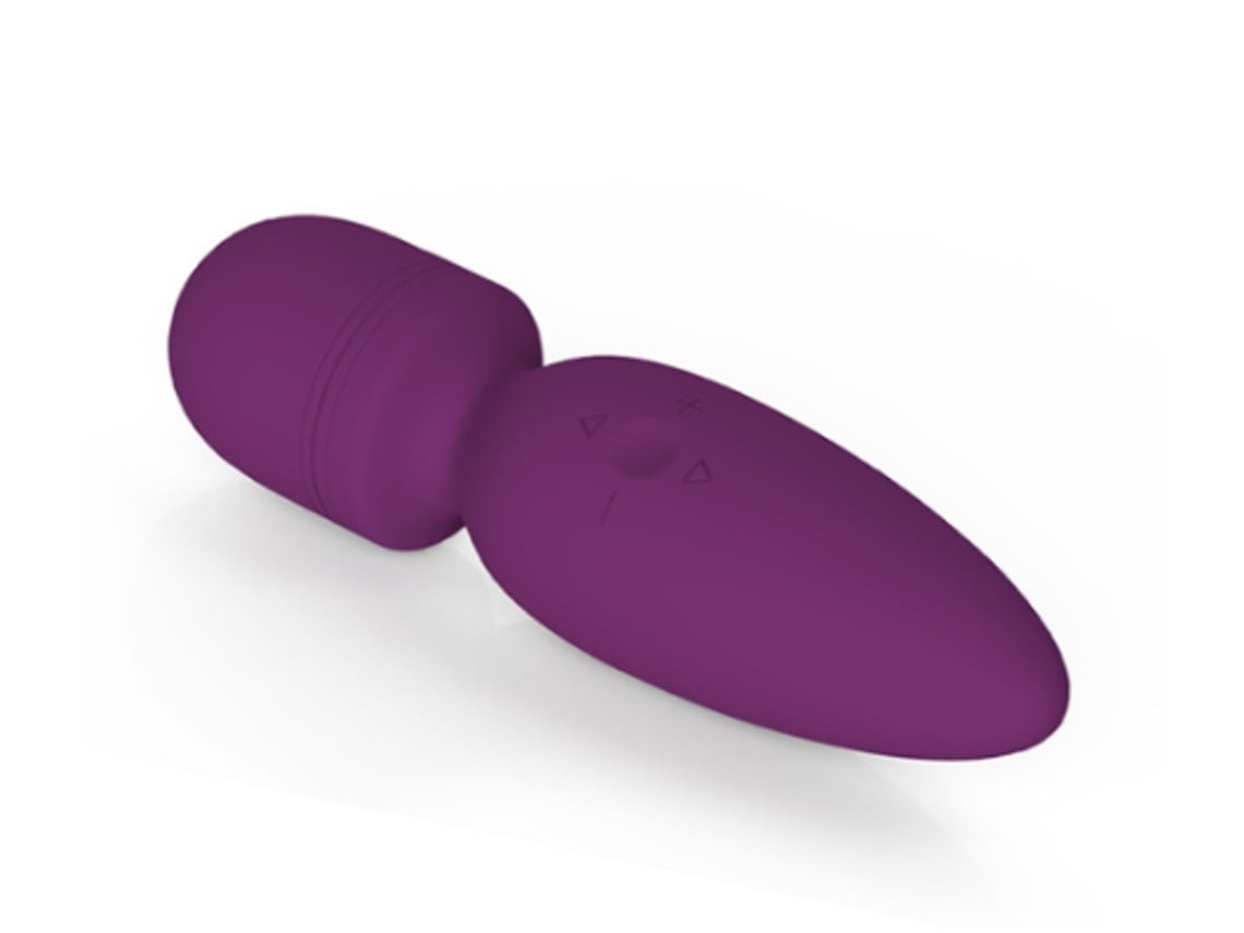Masajeador Portátil Con 10 Modos De Vibración Silenciosa, Masajeador Personal Inalámbrico De Silicona, Morado Ushion