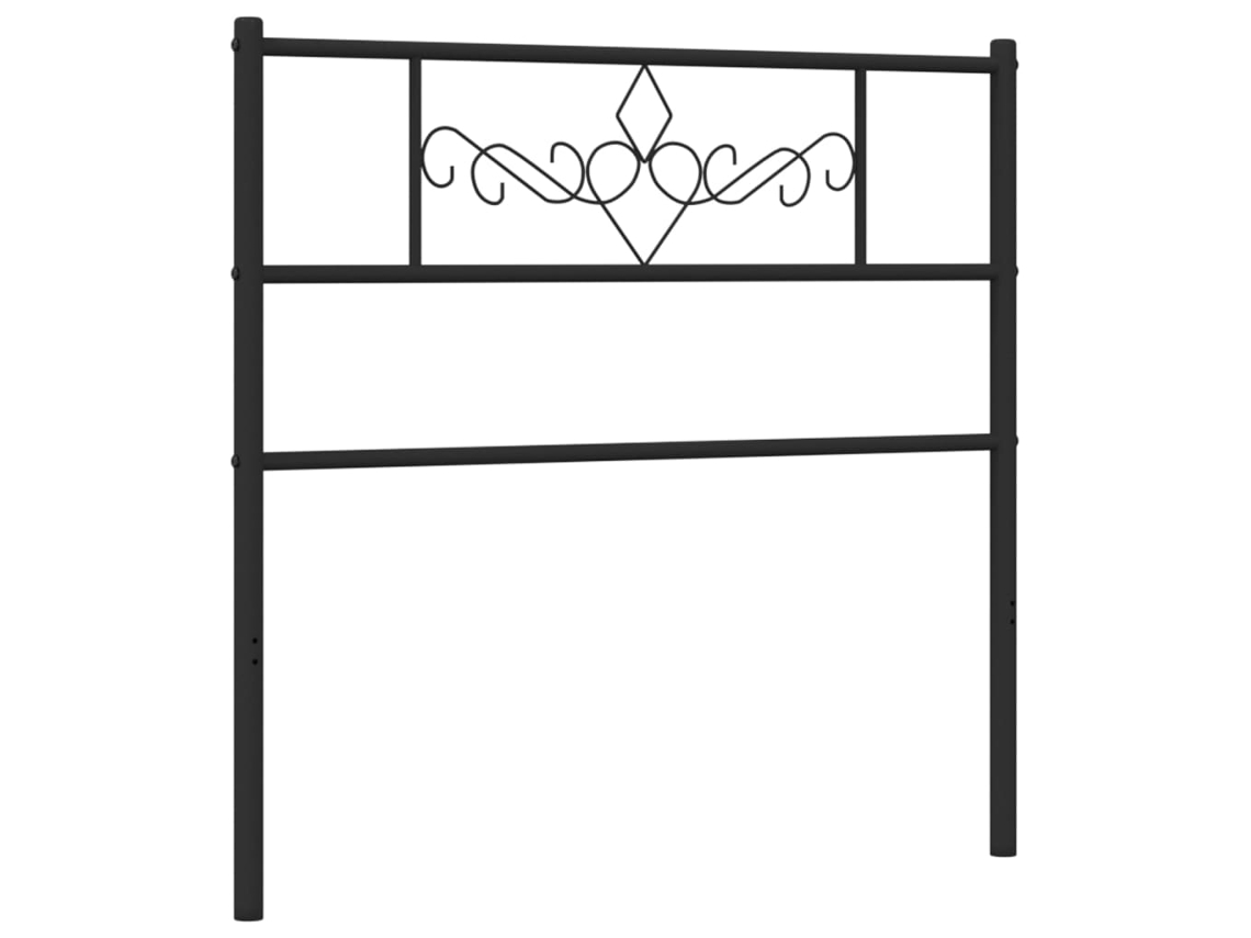 Cabecero de repuesto 100 cm Metal Negro MAISON EXCLUSIVE