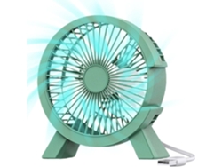 Ventilador de escritorio compacto y ultra silencioso Eifson Green con alimentación USB