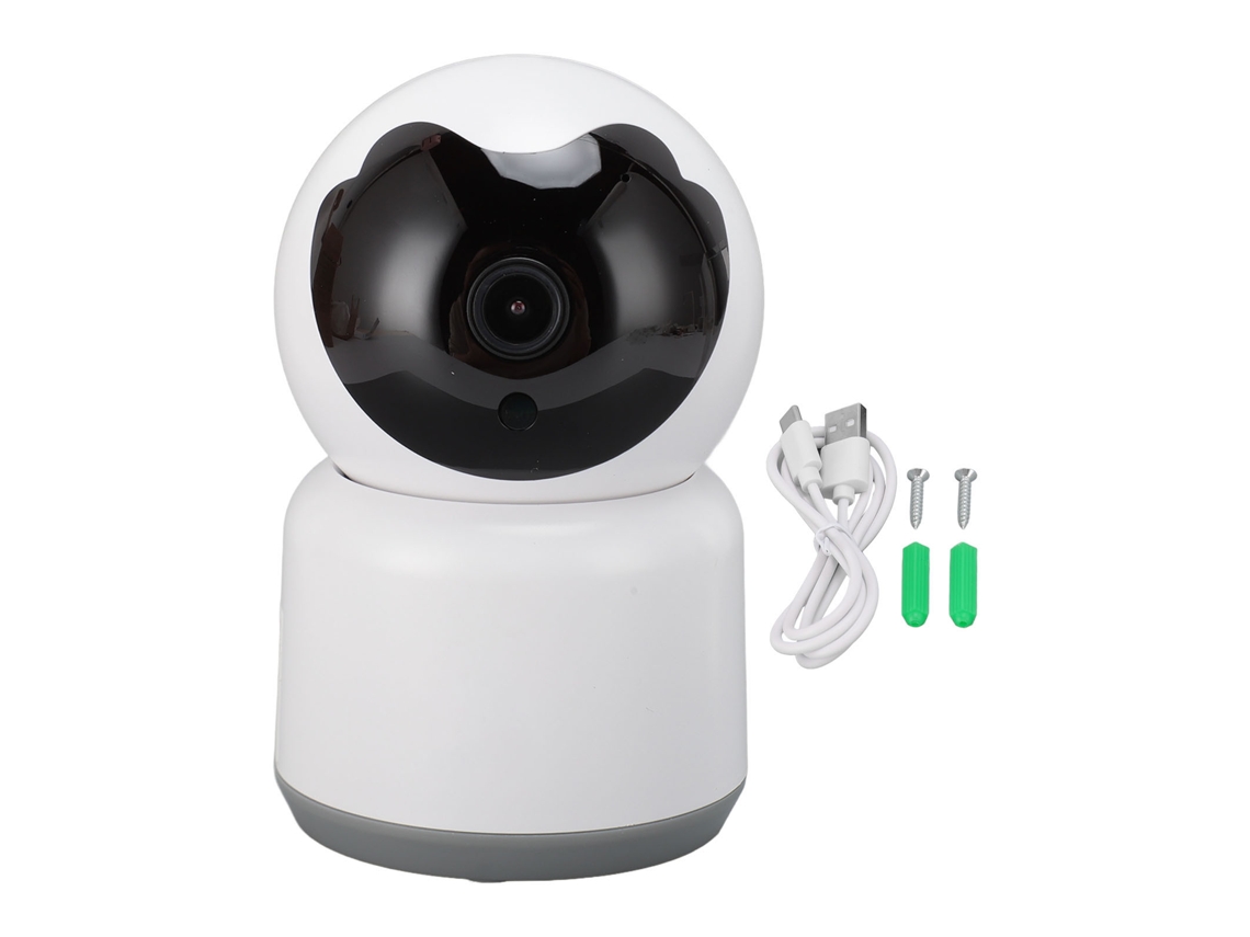 Cámara De Seguridad Inteligente Wifi 1080p Hd Con Rotación De 350° Y Audio Bidireccional Para Mascotas.