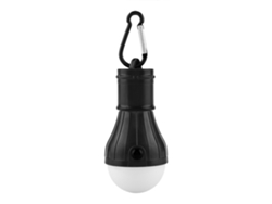 Linterna colgante portátil 2026 con 3 LED para camping, pesca y tiendas de campaña (negra)