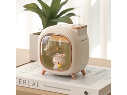 Humidificador Ultrasónico De 500 Ml Con Difusor De Aceites Esenciales De Aromaterapia De Gran Capacidad (beige, Usb)