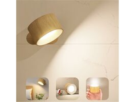 One Unit - Lámpara de pared portátil - Color madera