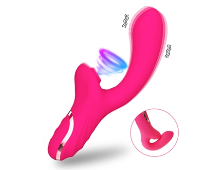 Vibrador de succión, estimulador de vacío para clítoris femenino, masturbador vaginal (Rojo) YIZHOOD