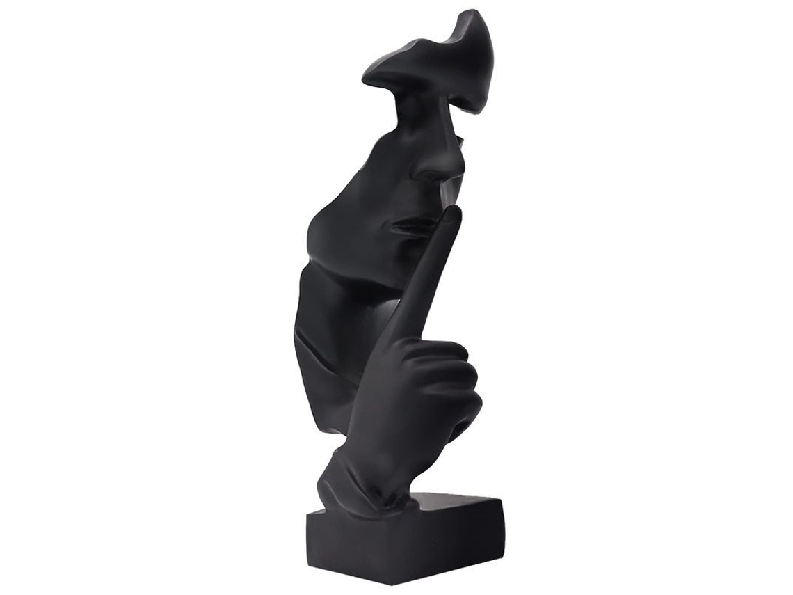 2026-escultura De Hogar Moderna Negro Figura Del Pensador Decoración De Mesa Para Sala Oficina