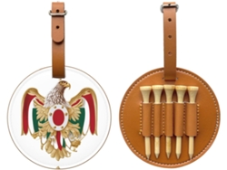 Bolsa para Tees de Golfe Mountain Eagle, Preta Fácil de Transportar e Mais Eficiente para Jogar Golfe.