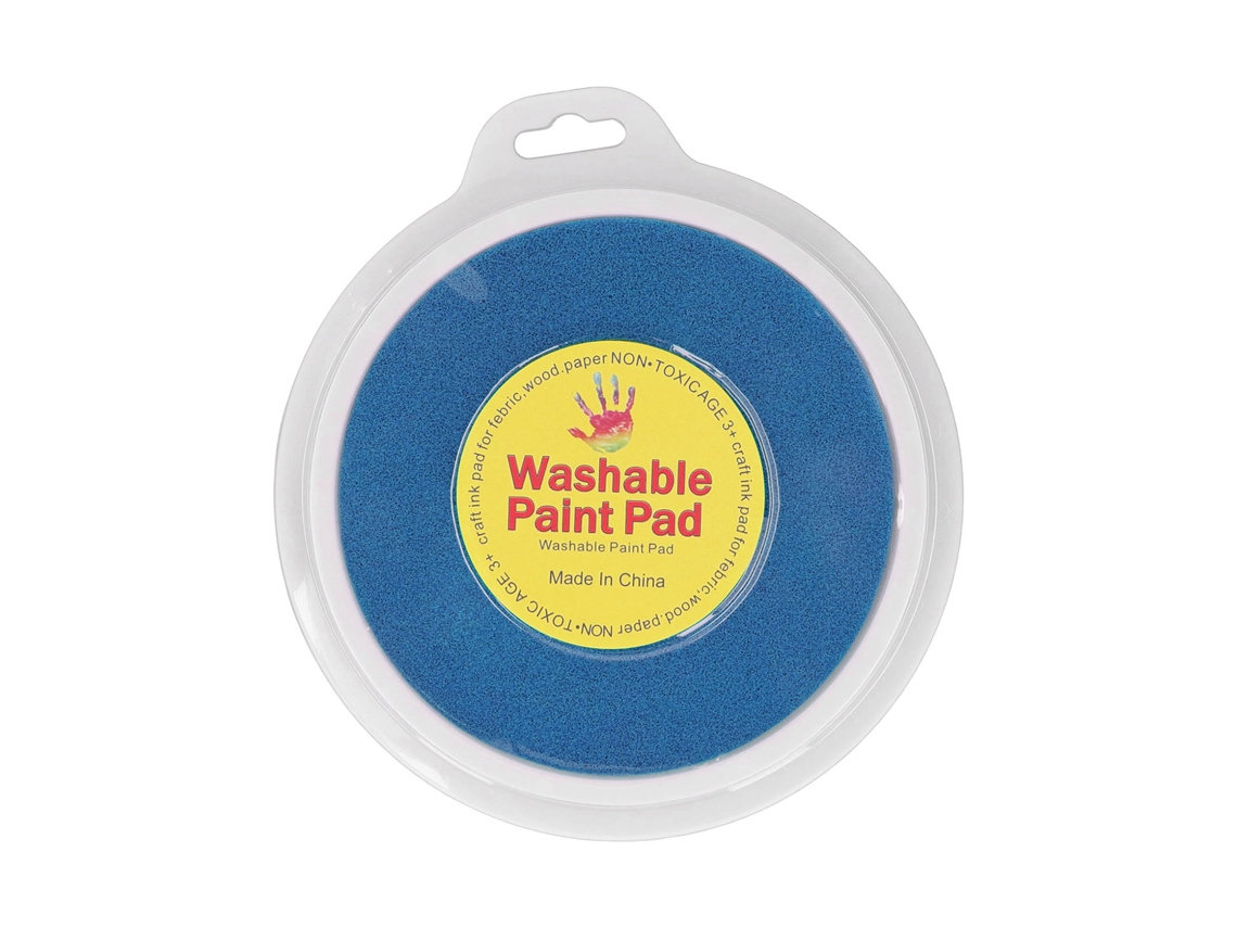Ats-tinta Lavable Para Sellos Redonda Para Niños Diy Grafiti Huellas Dactilares Para Madera Tejido Scrapbooking Azul Cielo