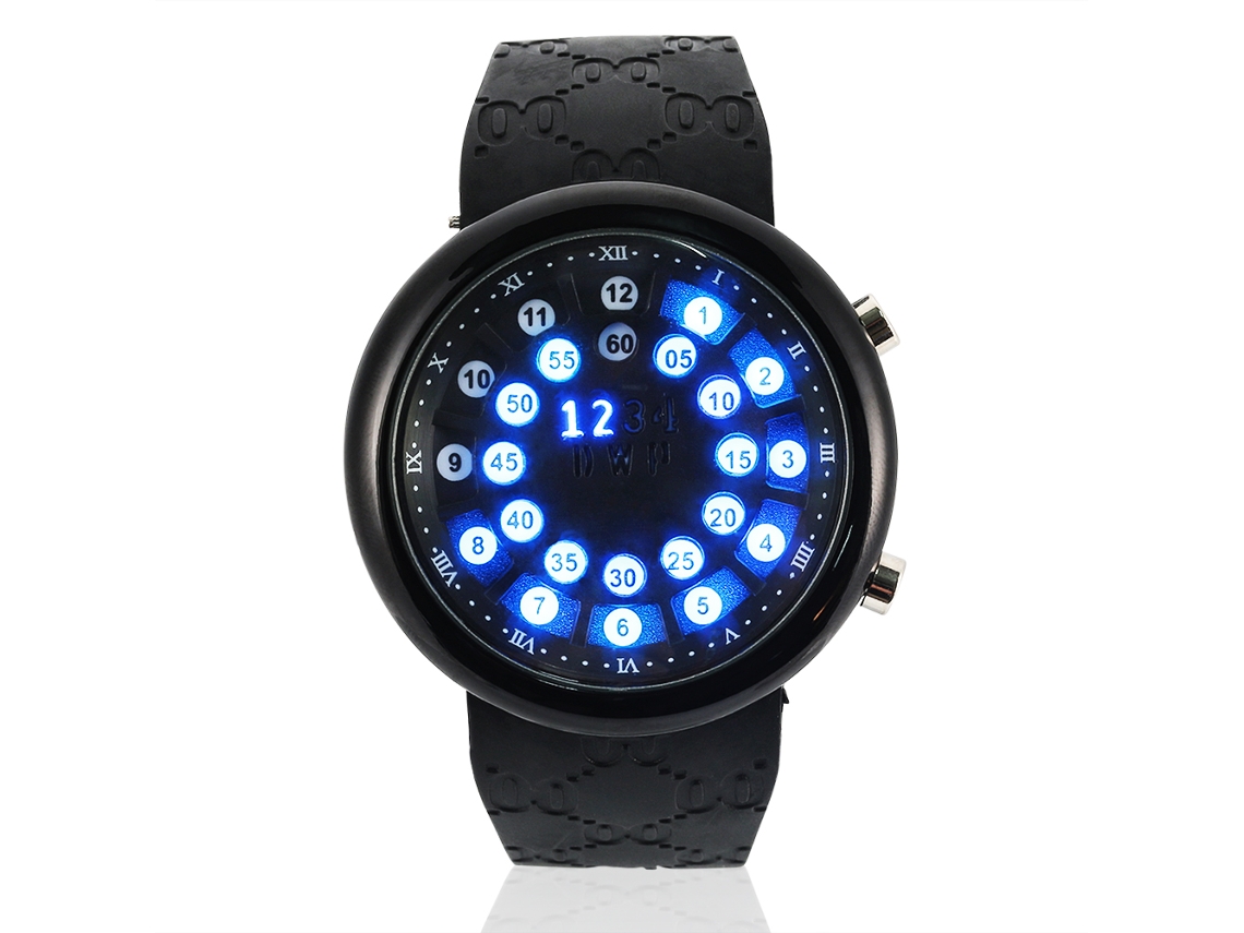 Reloj Digital Para Hombre Con Correa De Silicona, Resistente Al Agua Hasta 10 M, Pantalla Electrónica Led.