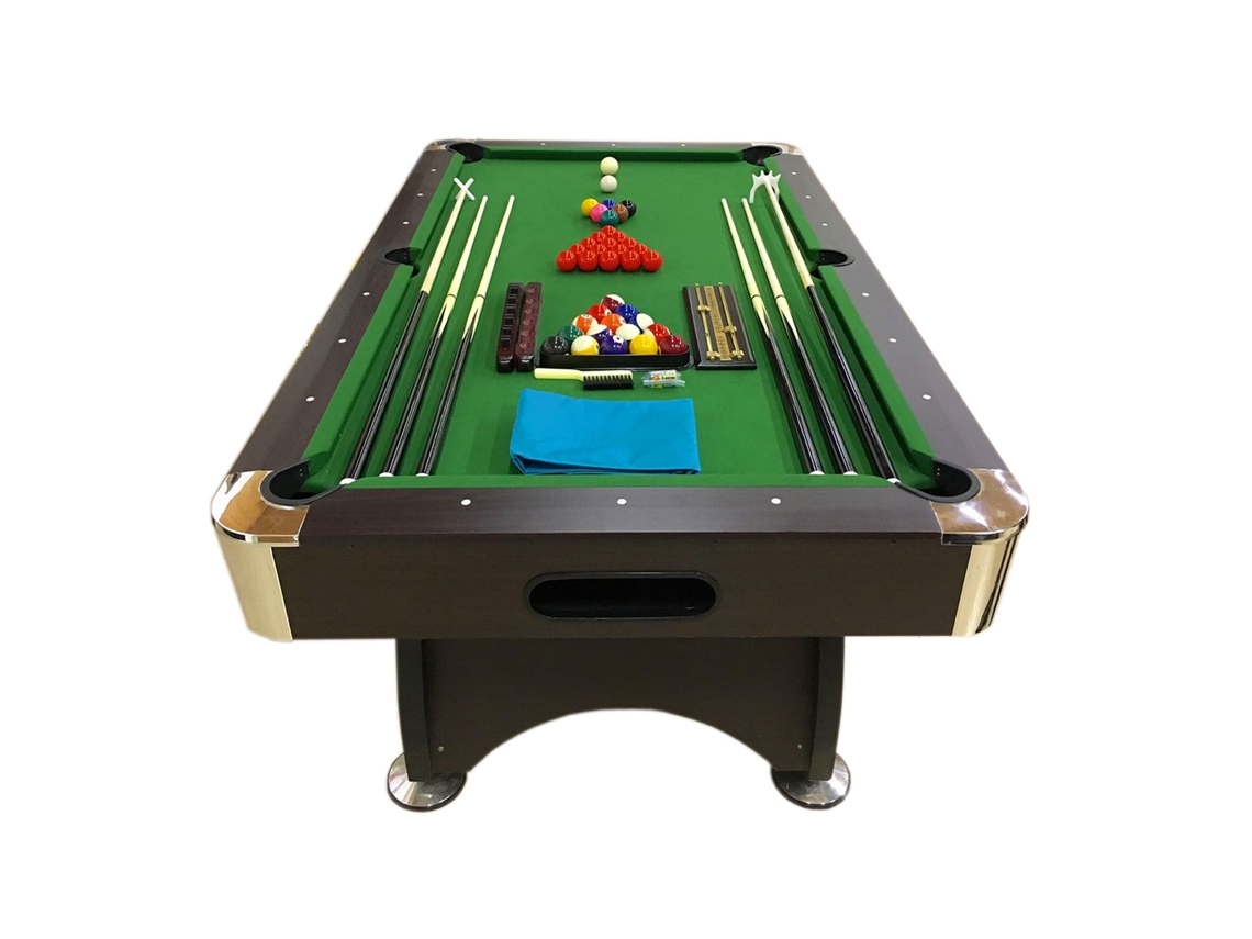 Mesa de Billar de 7 Pies Completo con Accesorios – Iron Green