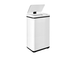 Cubo de Basura Inteligente WELLHOME de 50L con Apertura Automática, Blanco, 35,5x26x67,5cm