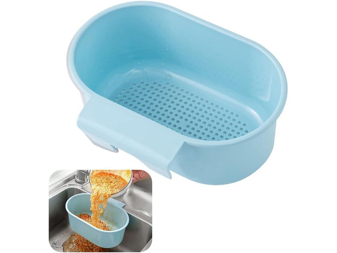 2026da-cesta De Drenaje Para Fregadero De Cocina Con Separación Seco-húmedo Filtro Antiobstrucción Azul