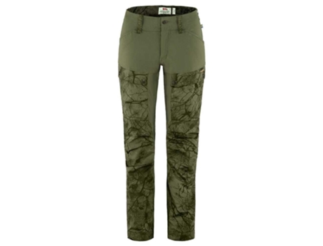 Calça FJÄLLRÄVEN Calça Keb Curved Verde 42 / Regular Mulher