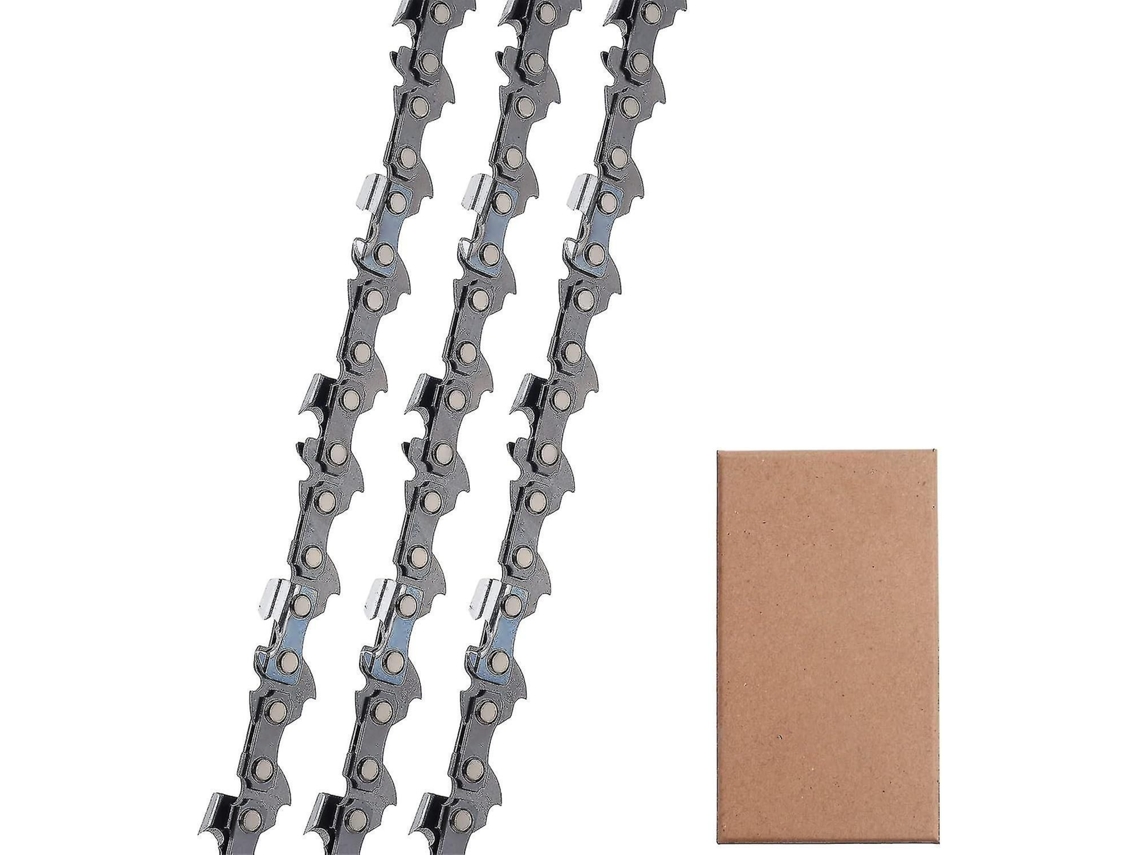 Juego De 3 Cadenas Para Motosierra De 3/8"lp, 52 Eslabones, 1,1 Mm, 35 Cm, Bajo Retroceso, Compatibles Con Bosch Ake 35 S Ake