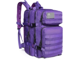Mochila táctica militar de 45 litros con gran capacidad y sistema MOLLE impermeable. Perfecta para emergencias y viajes de caza.