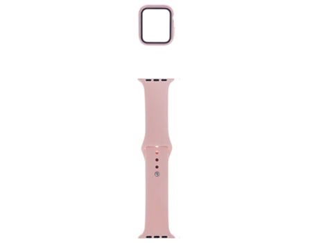 Correa + Protección De La Caja Del Reloj Para Apple Watch SKYHE 44Mm (Rosa)