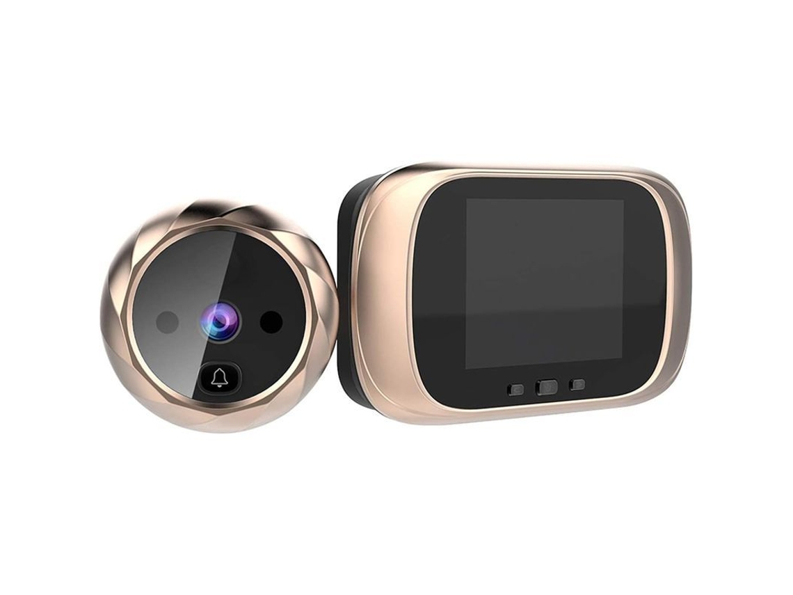 Sistema Digital De Vigilancia De Puertas - Pantalla Lcd De 2,8'' - Visión Nocturna - Dorado