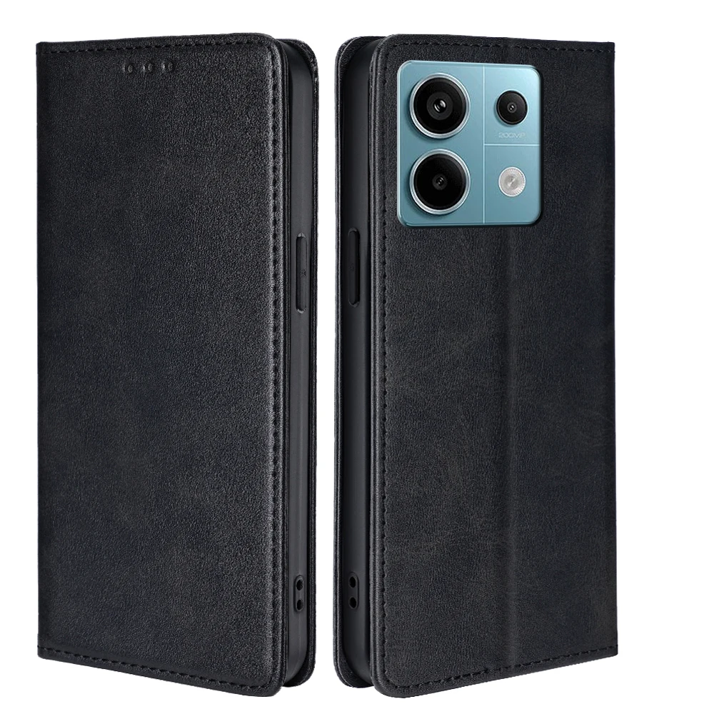 Funda Smartphone para Xiaomi Redmi Note 13 Pro 5G LUX Piel Negro
