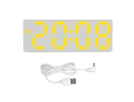 Despertador Digital HURRISE con Pantalla de Temperatura Ajustable de Brillo Diseño Moderno
