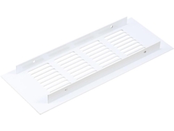 Rejilla De Ventilación Aleación Aluminio Lechoso, 80 Mm Ancho, Malla Transpirable, Rectangular, Para Armari...