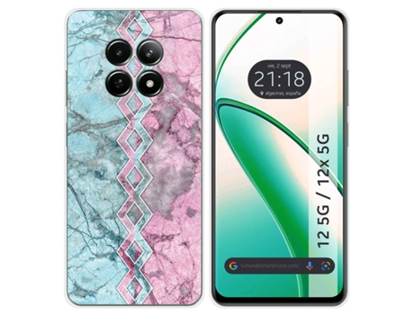 Funda Diseño Mármol para Realme 12 5G 12X 5G TUMUNDOSMARTPHONE Silicona Multicolor