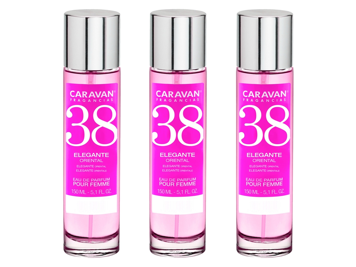 3x Perfume de Mujer Nº38 150ml CARAVAN
