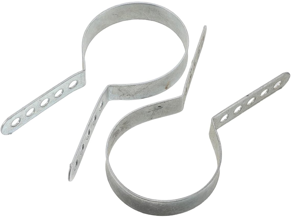 Conjunto De 2 Abraçadeiras Metálicas Para Tubos De Escape De 50/80 Mm.