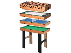 Mesa Futbolín 4 En 1 Compacta Accesorios Incluidos Niños