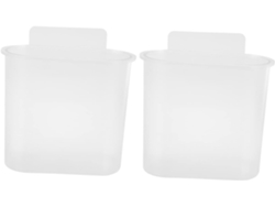 Organizador de pared para cepillos de dientes eléctricos, 2 piezas, perforado, transparente, con drenaje, compatible con Gokoco