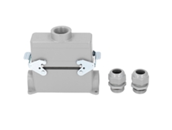 Conector rectangular de alta resistencia HDCHE0244PG21, impermeable, 16 A, 500 V