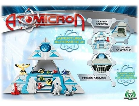 Figura GIOCHI-PREZIOSI Atomicron S2 Playset Piramide + 2 Microns (Edad Mínima: 3 Años)