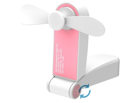 Ventilador Portátil YDCY FS0412_zzh43 Rosa