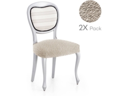 Pack de 2 Fundas Elásticas para Base de Silla MILICA Spongy Marfil (50x50 cm)