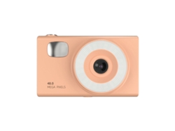 Cámara Digital 4k Hd Zoom 16x Cámara Ccd Con Pantalla De 2.4 Pulgadas Y Luz De Relleno Led Naranja Gertiz