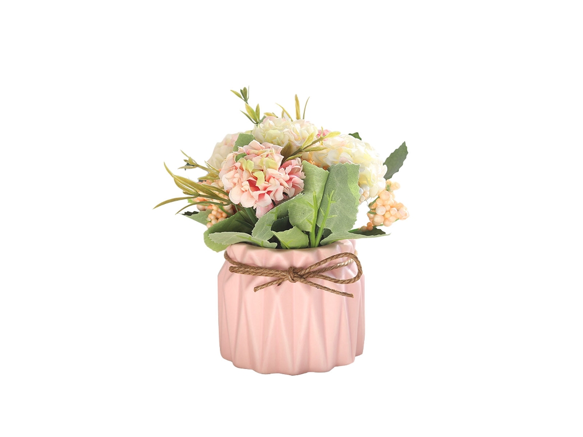 Flores artificiales, plantas verdes, plantas en macetas, pequeños adornos, decoración de salón y comedor. JEIIBRZUI