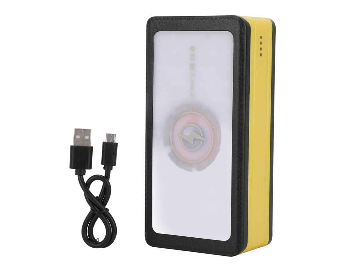 Batería solar portátil BJ de 60000 mAh con 66 LED y 4 puertos USB para acampada y montañismo.