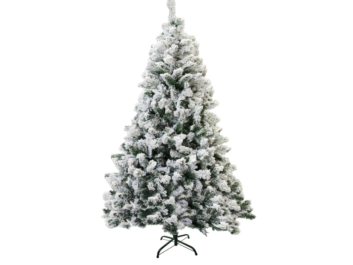 Árbol de Navidad Nevado Artificial con Nieve Blanco 240cm SELEOK