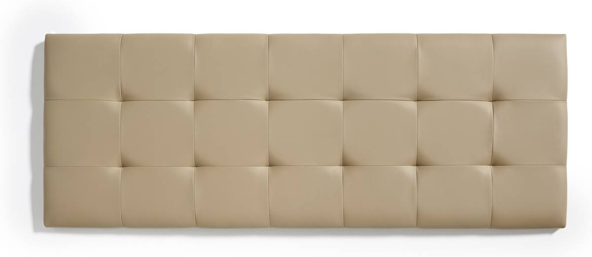 Eccox Cabecero De cama capitone cuadros polipiel cabezal tapizado en con acolchado espuma y refuerzo tra para 135 cm matris rectangular compatible colchón152x57x5