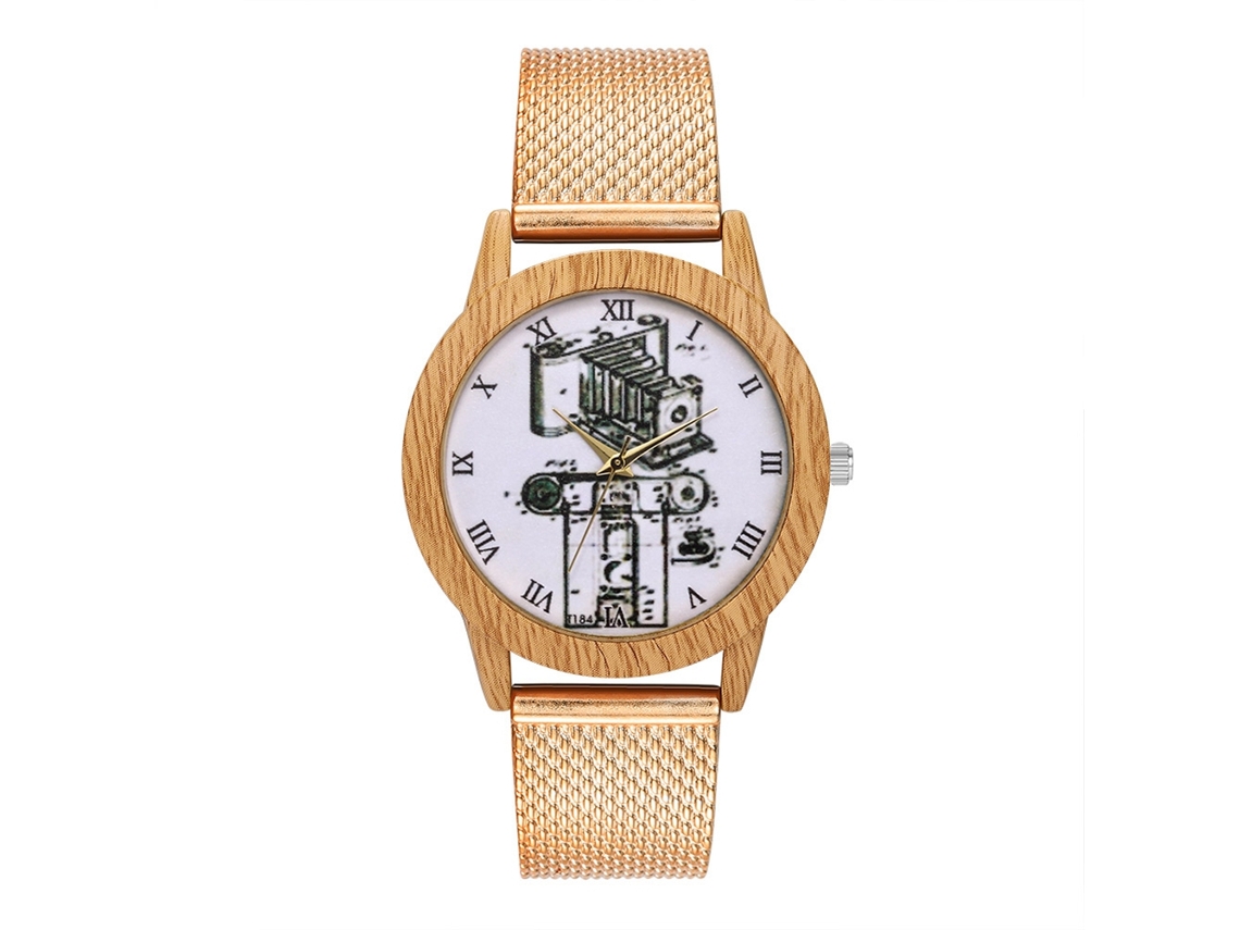 Elegante Reloj De Pulsera De Cuarzo Para Hombre Y Mujer, Regalo De Moda, Oro Rosa.