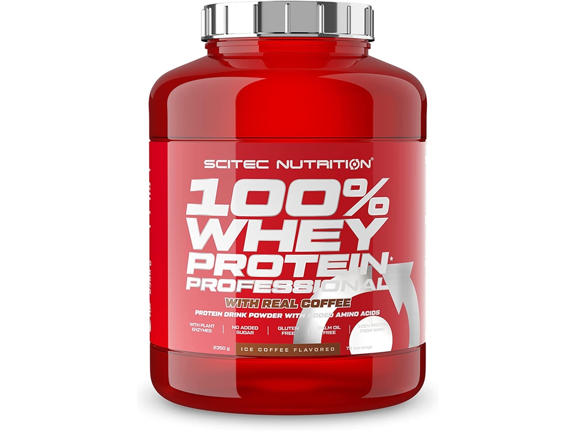 Proteína SCITEC NUTRITION 100% Professional Fórmula Mejorada Ni Azúcares (2.35 Kg - Café Helado)