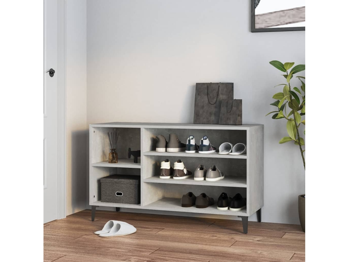 Zapatero MAISON EXCLUSIVE, Madera Procesada, Gris Cemento (102x36x60 cm)