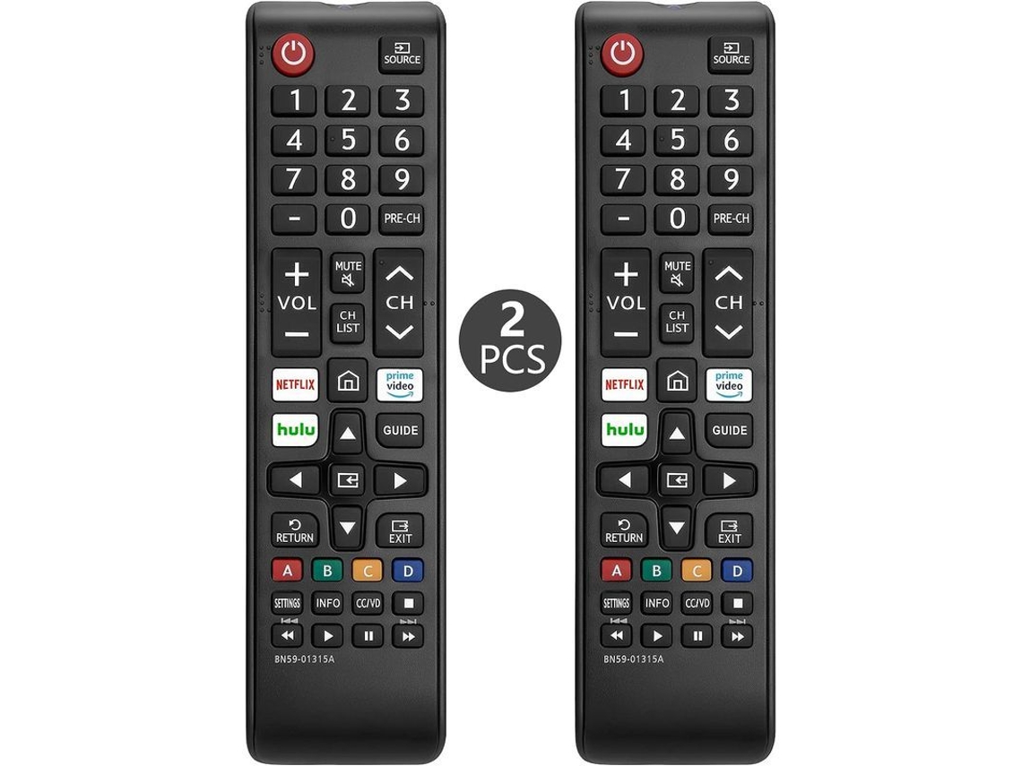 Control Remoto Universal Para Televisores Samsung (paquete De 2) Controla Netflix, Prime Video Y Hulu Sin Programación