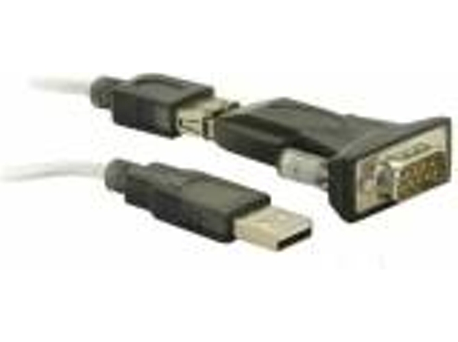 Cable Adaptador DELOCK USB A para RS-232 Negro