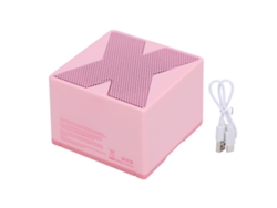 Mini Altavoz Bluetooth Inalámbrico Portátil, Resistente Al Agua Ip54, Estéreo Hifi Para Escritorio, Rosa.