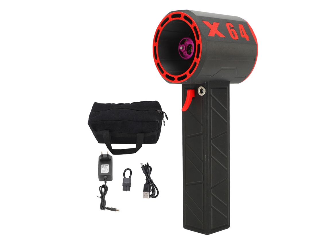 Potente ventilador turbo Super Jet de 8000 mAh con conducto de 64 mm