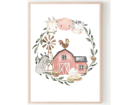Decoración de pared Infantil SWEET ROOM Póster La granja