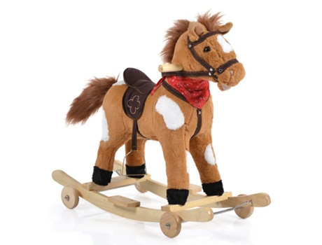 Caballito de Peluche con Ruedas y Balancín de MONI