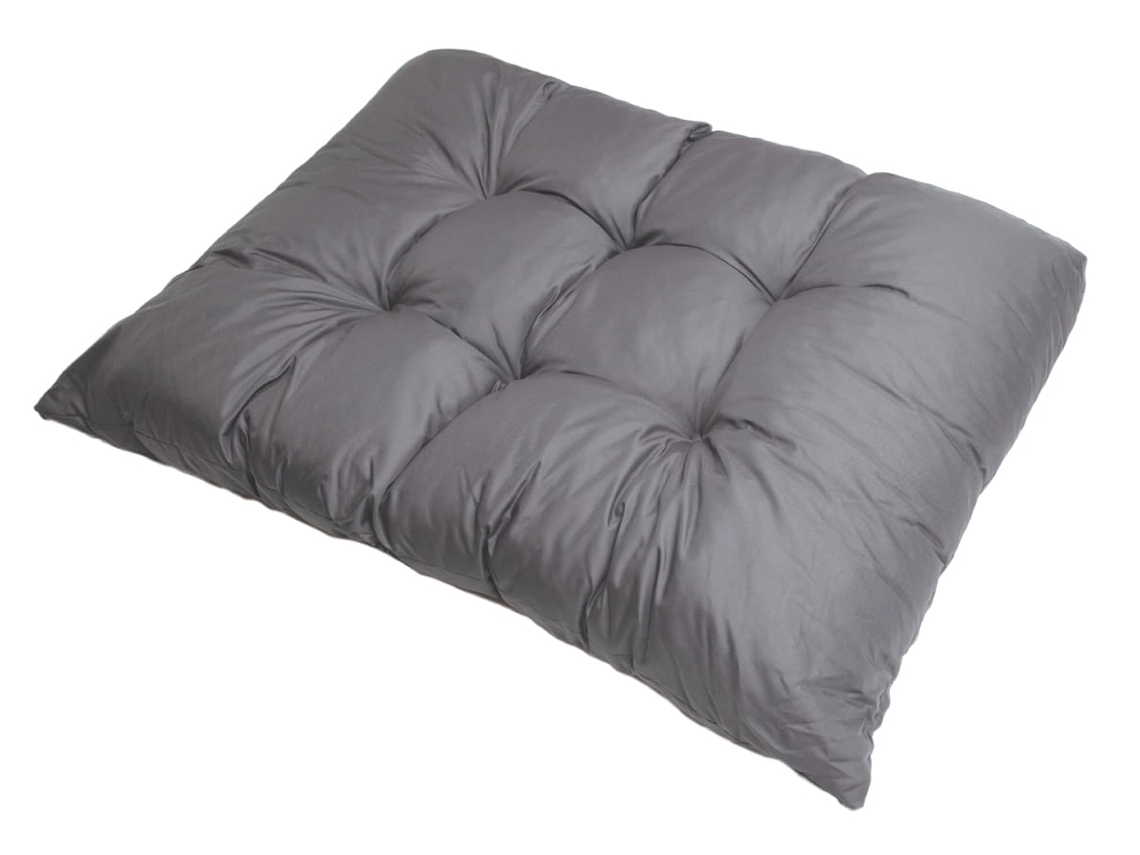 Cojín palet 120x80cm cojín del asiento europalets cojín de suelo infantil cojín de paleta de exterior gris SETGARDEN