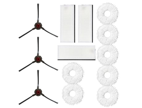 13 unids/set cepillo lateral de paño de mopa de filtro para la estación de mopa Yeedi Robot autolimpiante acceso a la almohadilla de limpieza